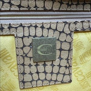 Just Cavalli Beige and Brown Tote Bag